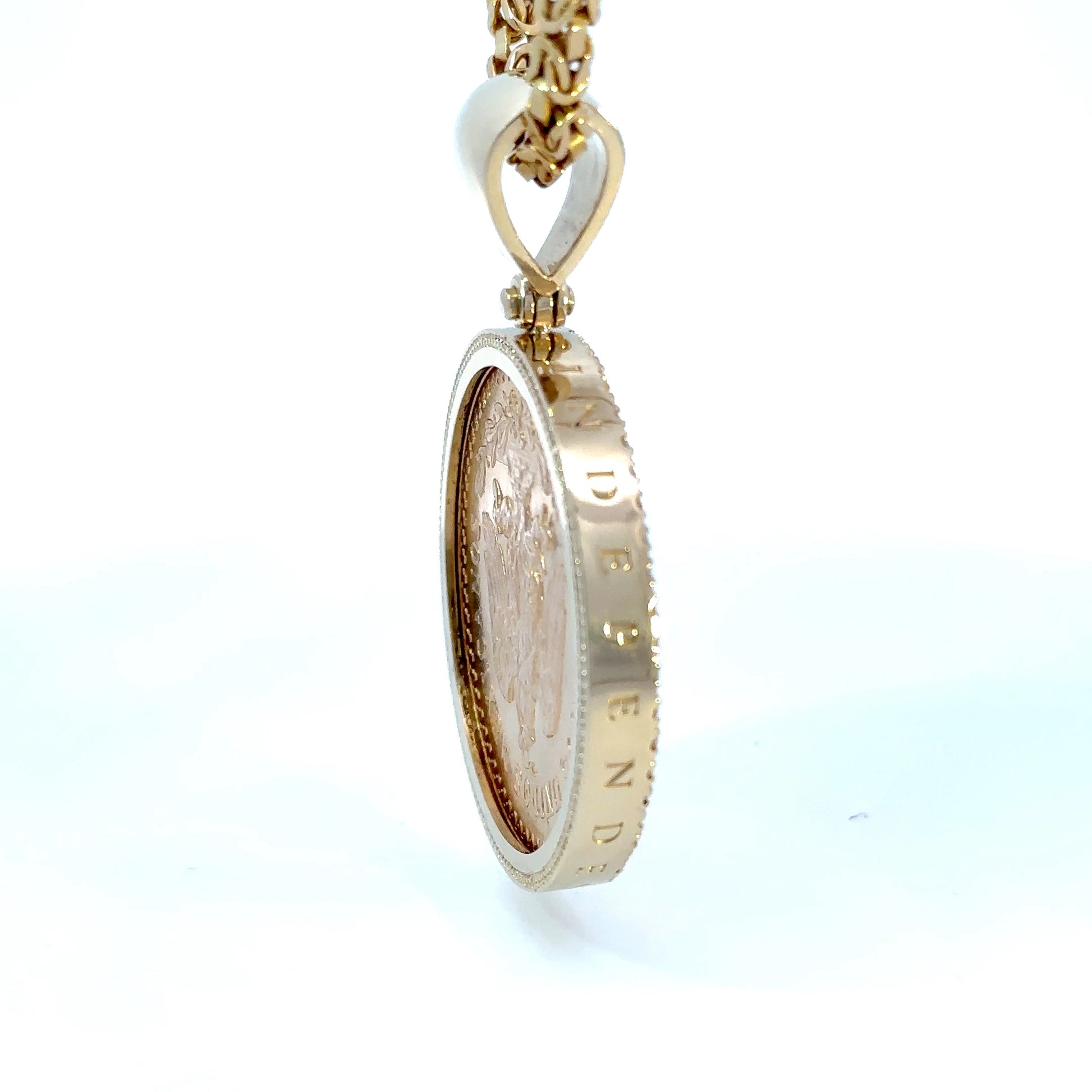 Gold Coin Pendant