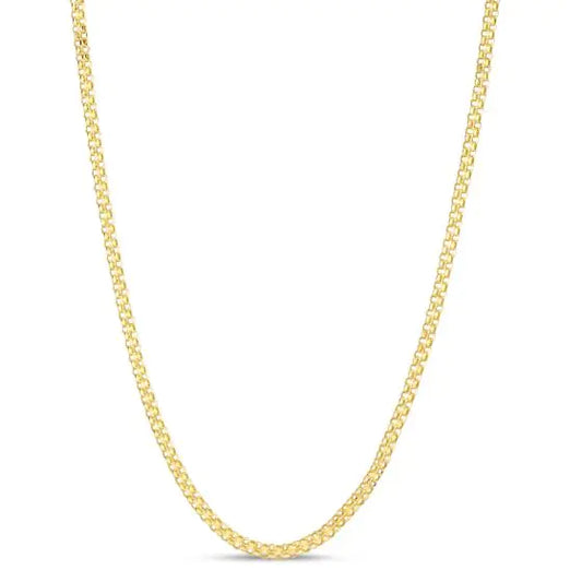 14K Yellow Gold Bismark Chain with Lobster Clasp