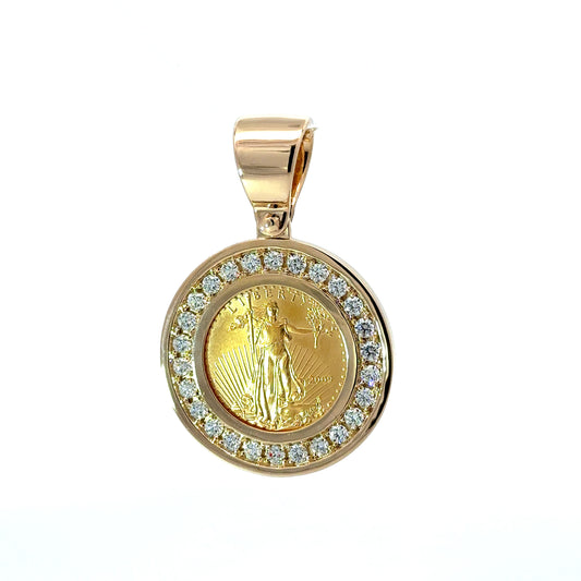 Gold Coin Pendant