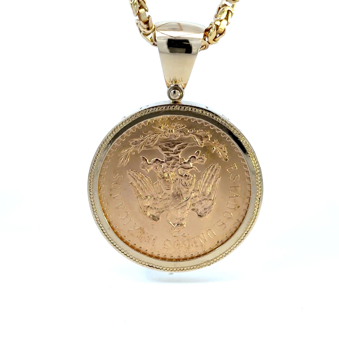 Gold Coin Pendant - 50 Pesos