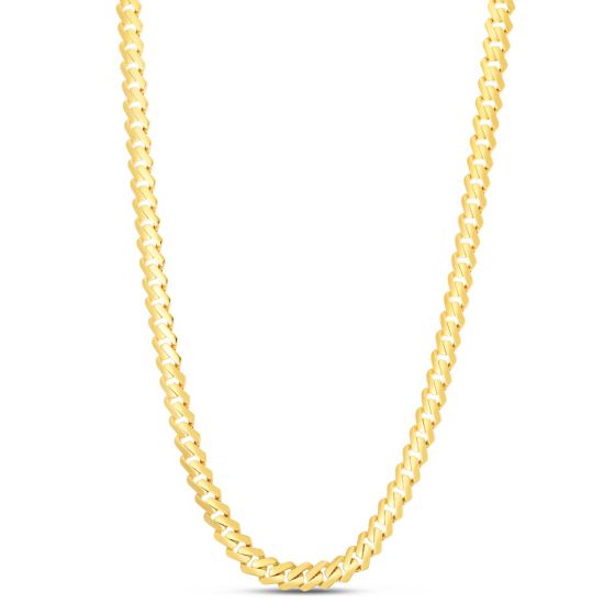14K Yellow Gold 8mm Modern Lite Edge Chain – ARJL